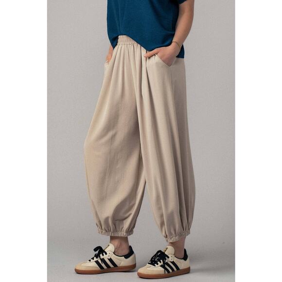 Urban Daizy Pants - Urban Daizy Boho Relaxed Fit Elastic Cuff Pants